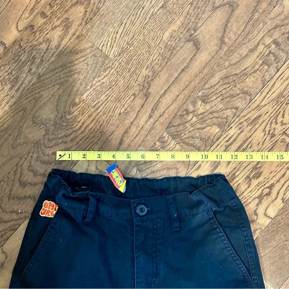 Umpyre Boys Black Cargo Pants with Adjustable Waist size 8